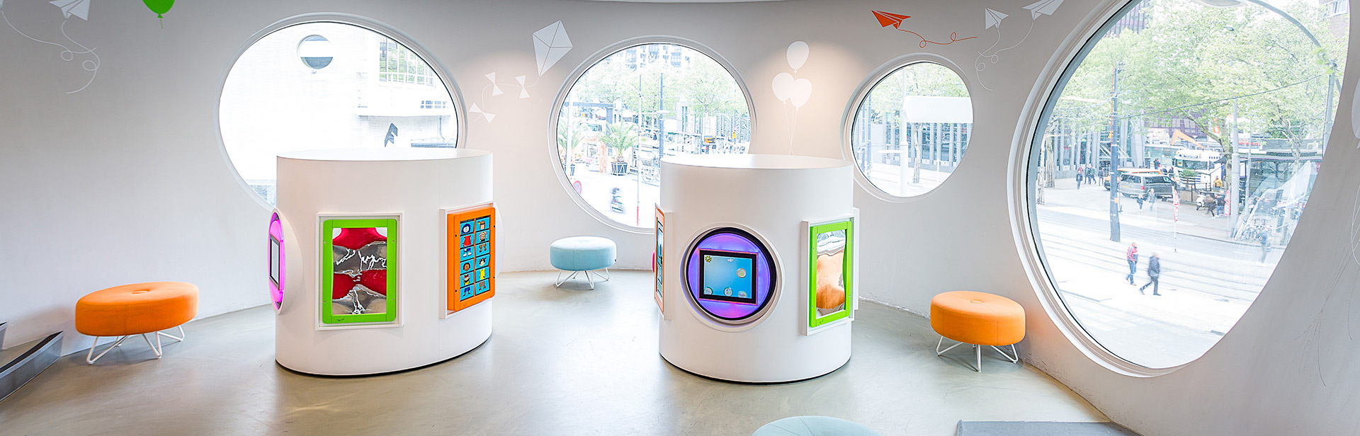 this image shows a kids corner in a H&M clothing store