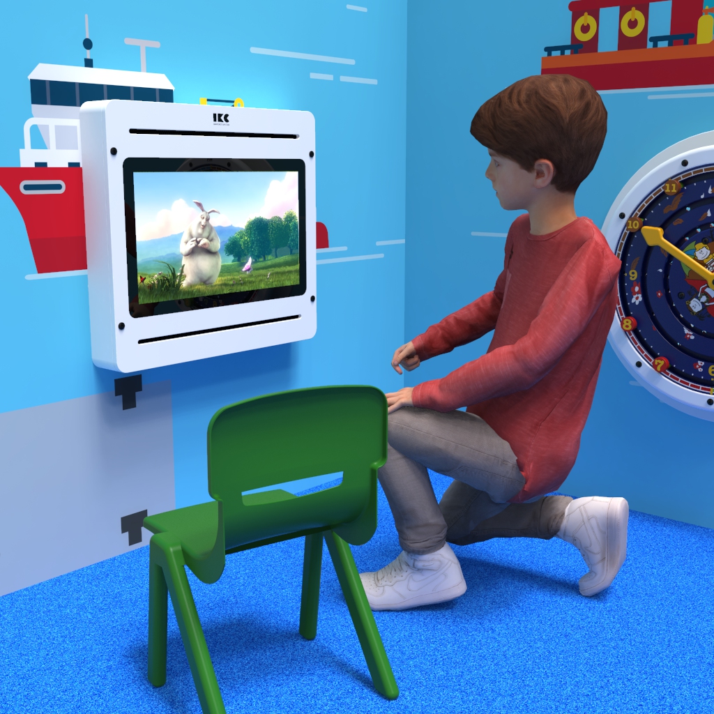 Dieses Bild zeigt eine interaktive Spielsysteme Delta 21 inch TV