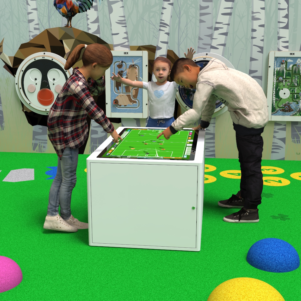 Dieses Bild zeigt eine interaktive Spielsysteme Delta 43 inch touchtable