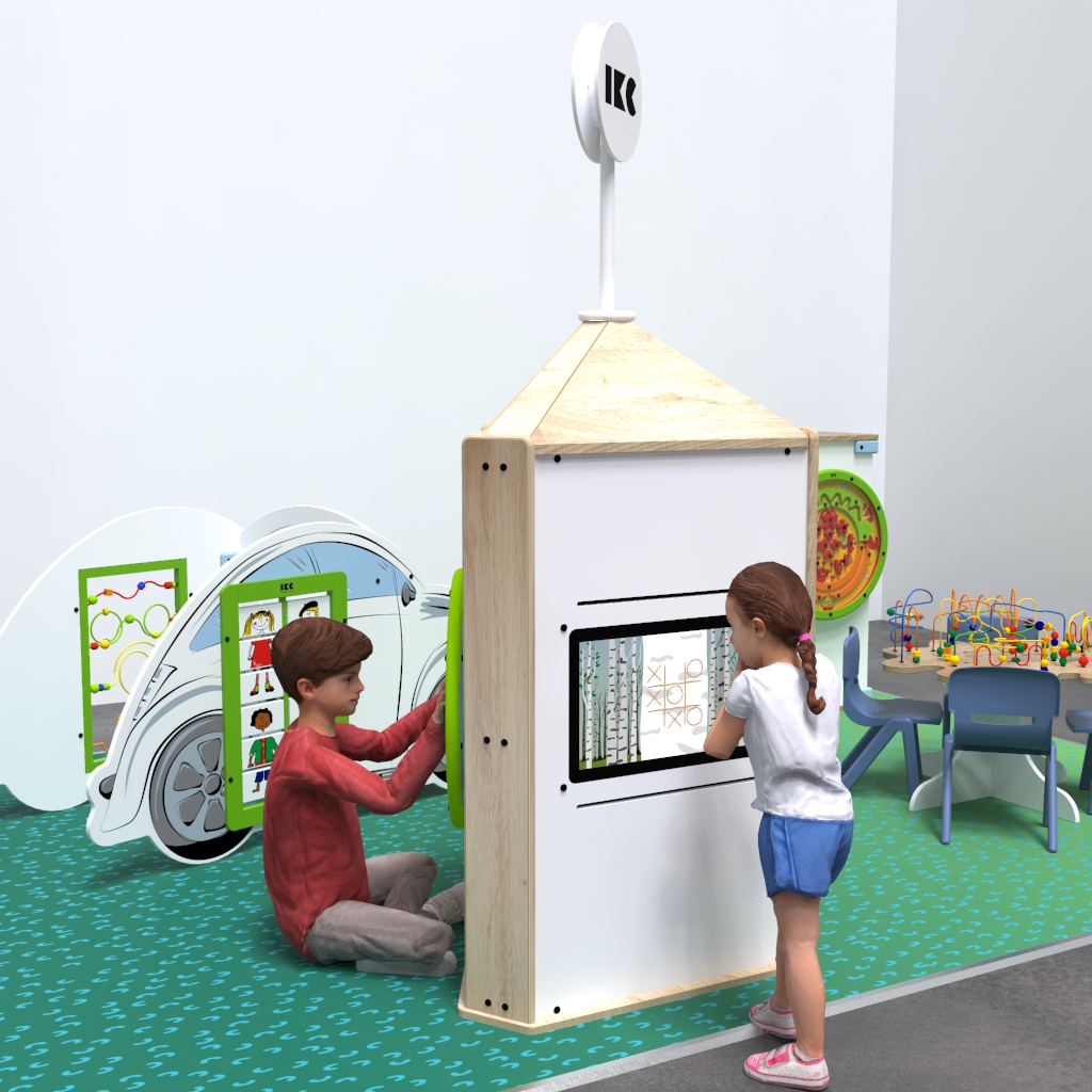 Dieses Bild zeigt eine interaktive Spielsysteme Playtower touch wood