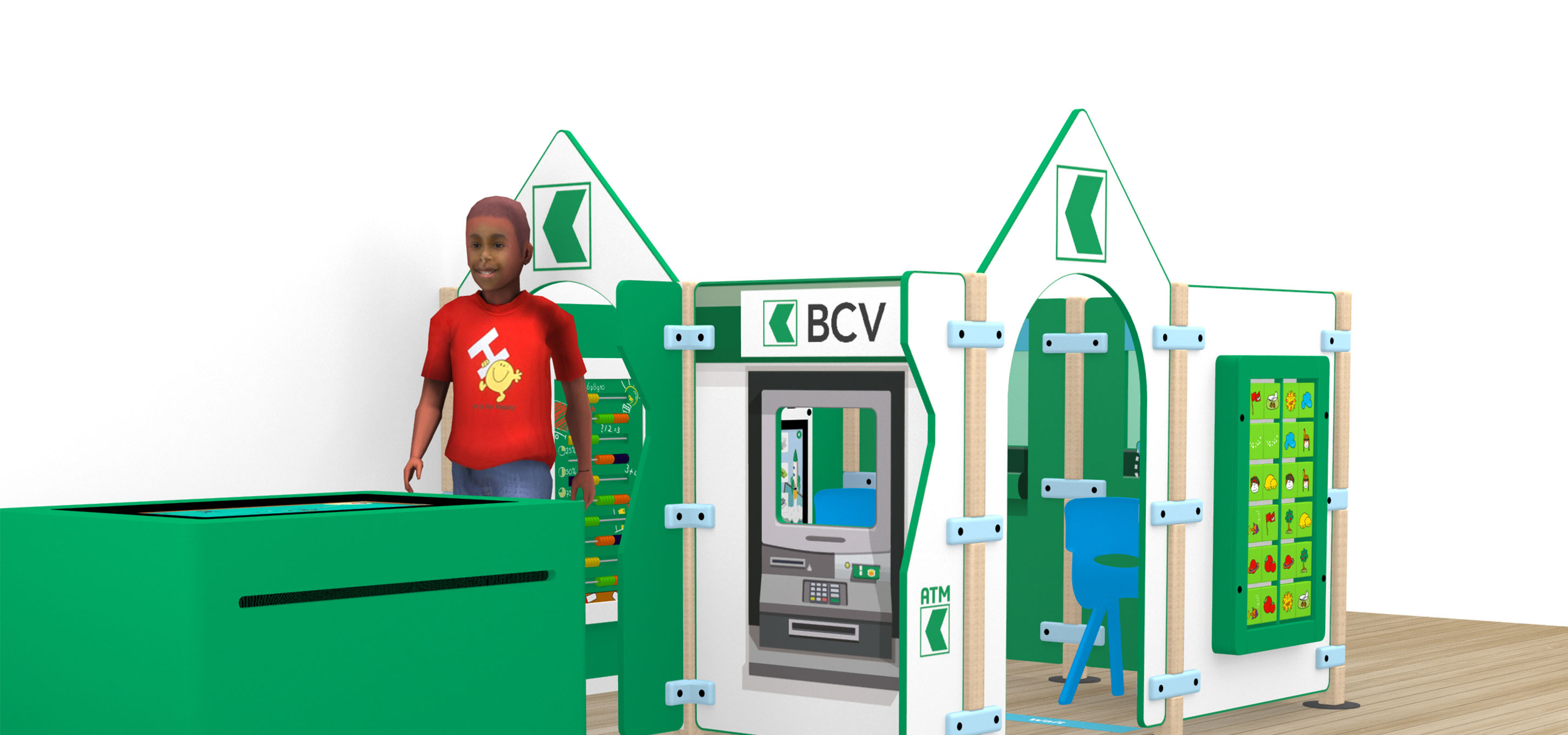 Kinderhoek bank Op deze afbeelding ziet u kinderhoeken bank BCV