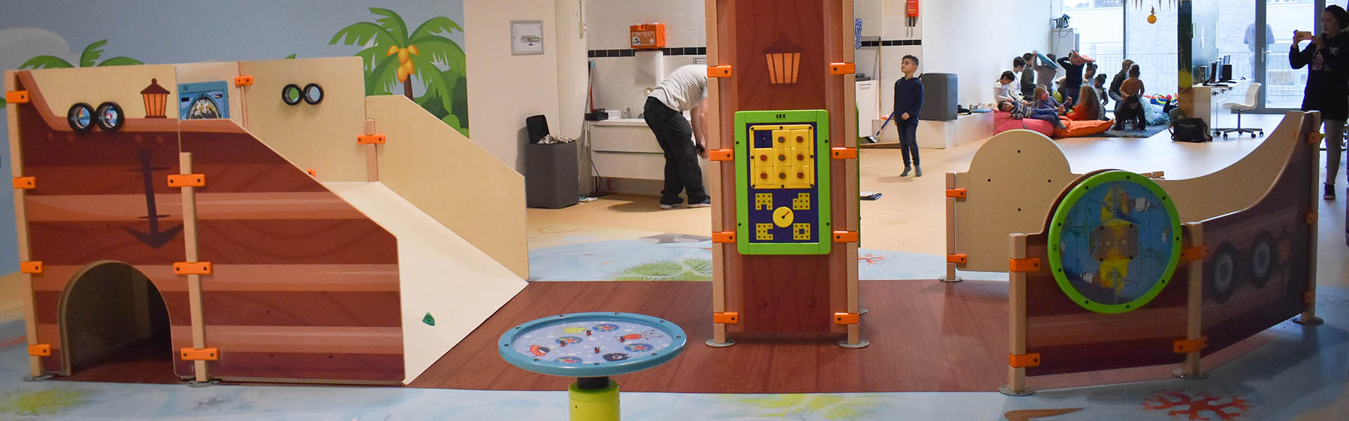 Dieses Bild zeigt eine Spielecke Kinderbetreuung