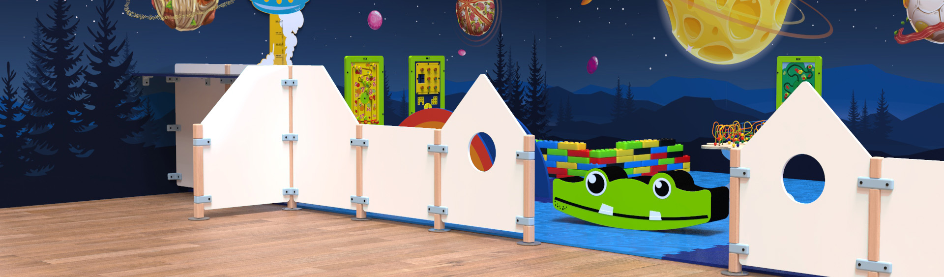 Trennwaende und Spielpaneelen IKC - Spielpaneele fuer Spielecken