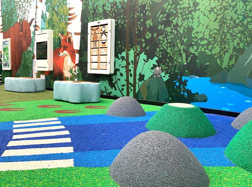 Kinderhoek als onderdeel van een tuincentrum Kinderhoek als onderdeel van een tuincentrum