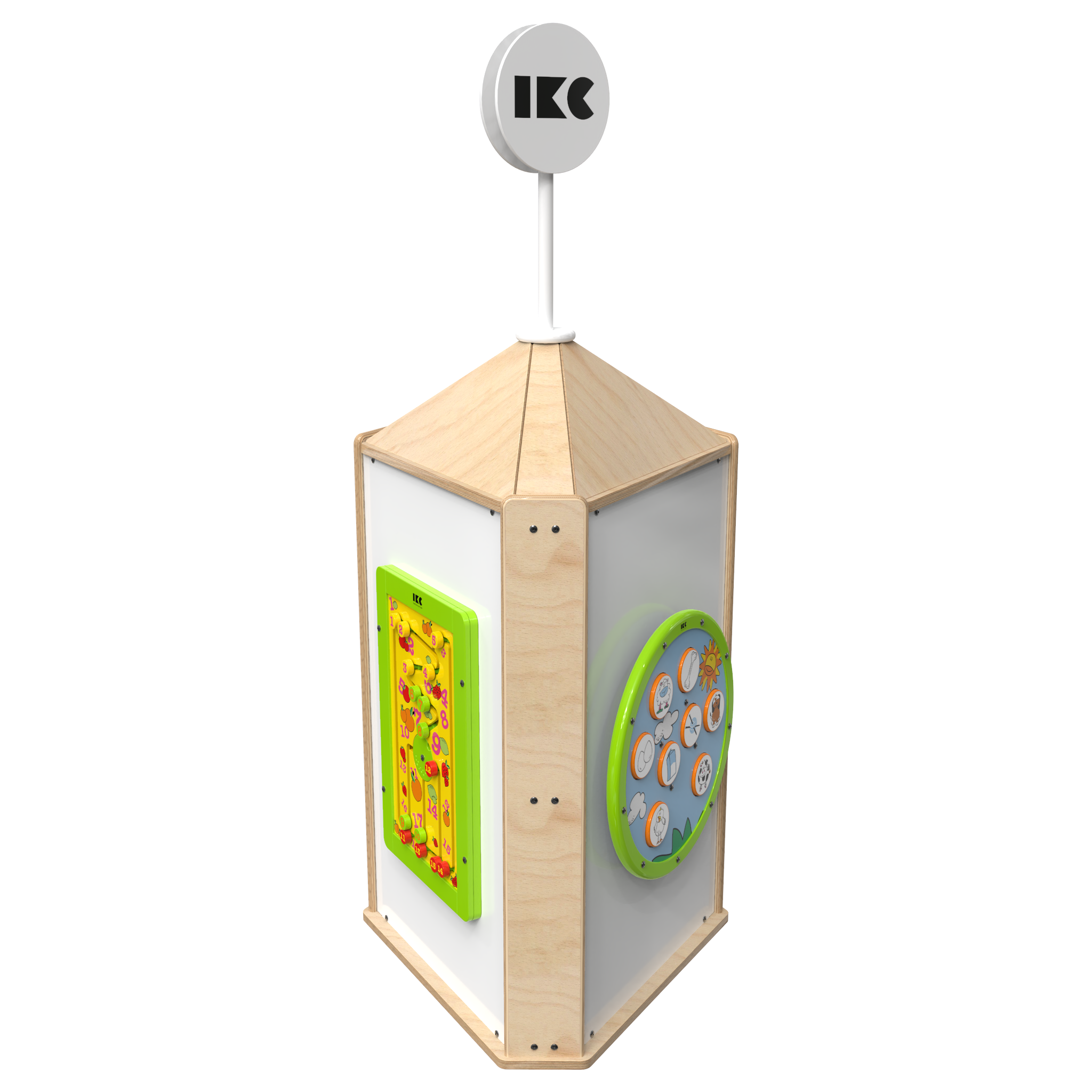 Dieses Bild zeigt eine interaktive Spielsysteme Playtower touch wood