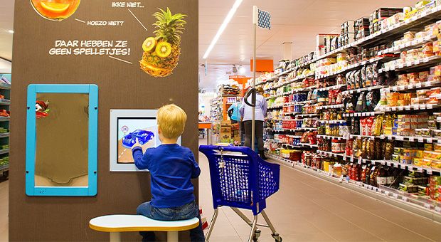 IKC Spielwand in der Albert Heijn