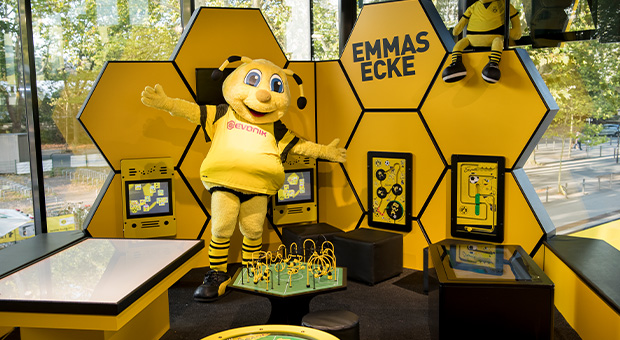 Borussia Dortmund Kinderspielecke im Fanshop