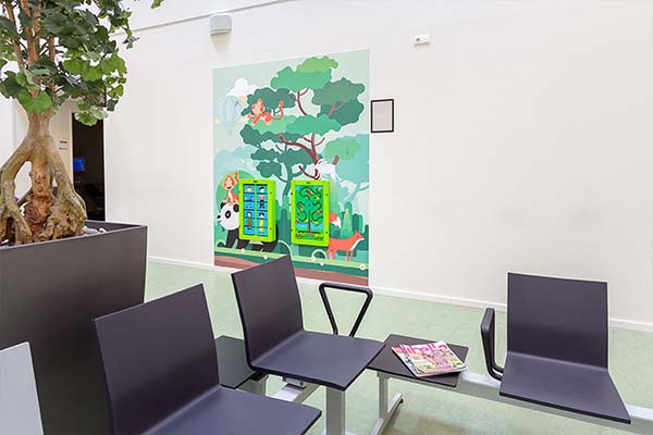 Angenehmes Warten in Ihrem Wartezimmer bei einer Kinderecke Angenehmes Warten in Ihrem Wartezimmer bei einer Kinderecke