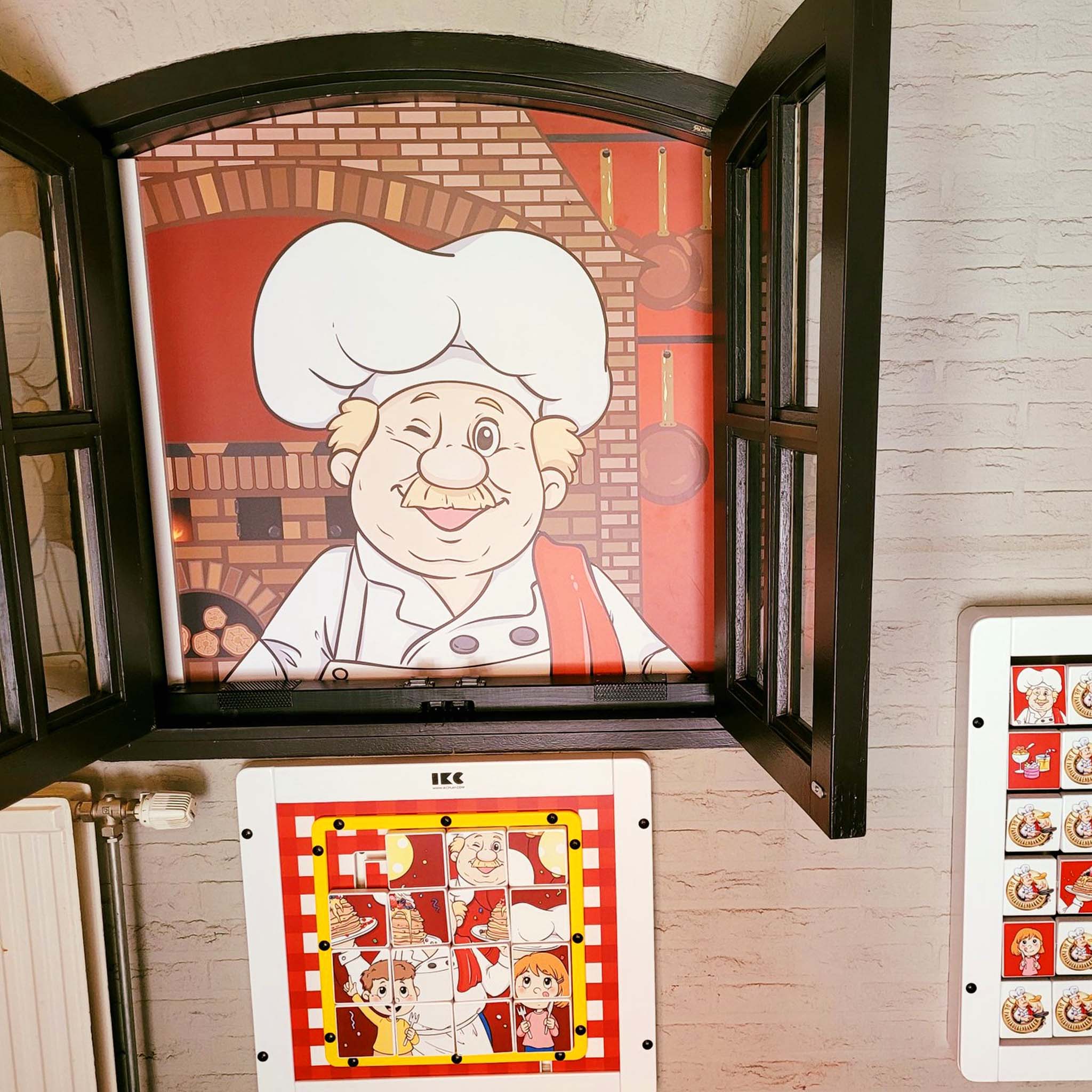 Speciaal ontworpen speelhoek voor kinderen bij De Pannenkoekenbakker in Buren Speciaal ontworpen speelhoek voor kinderen bij De Pannenkoekenbakker in Buren
