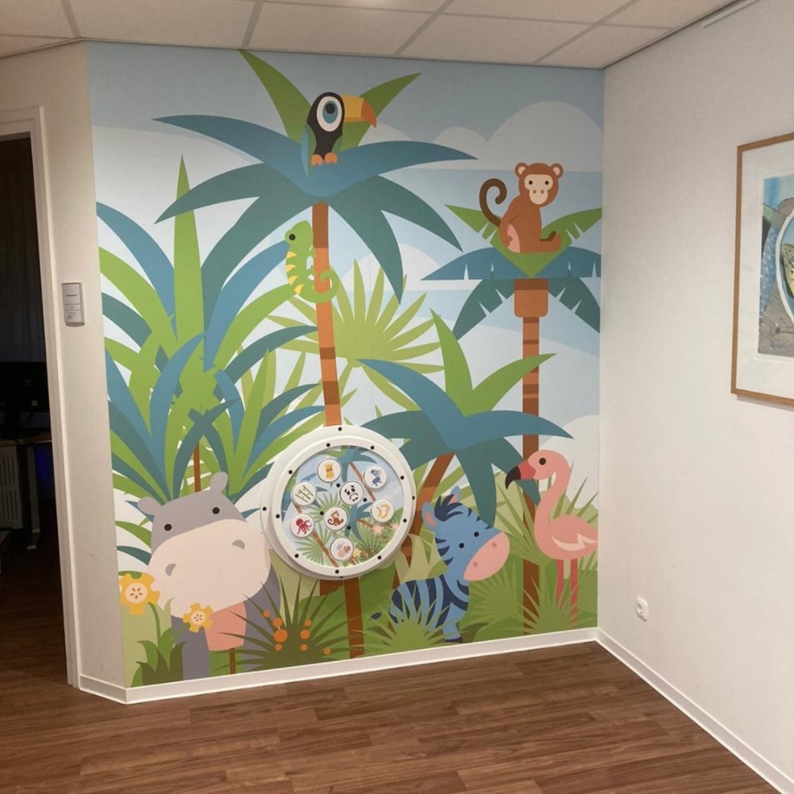 IKC speelhoek met safari jungle thema bij medisch centrum Zuyderland Ziekenhuis IKC speelhoek met safari jungle thema bij medisch centrum Zuyderland Ziekenhuis