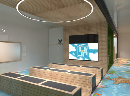 bioscoop voor kinderen met interactief scherm bioscoop voor kinderen met interactief scherm