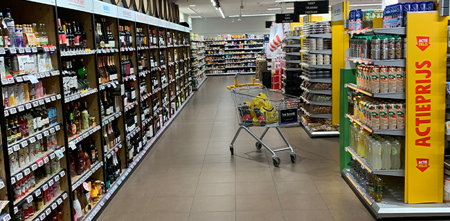 Extra brede gangpaden bij Jumbo Klieverik in Hengelo Extra brede gangpaden bij Jumbo Klieverik in Hengelo