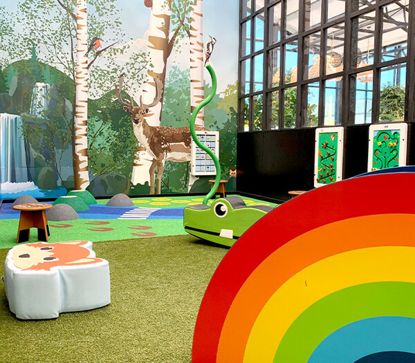 Kinderhoek als onderdeel van een tuincentrum Kinderhoek als onderdeel van een tuincentrum
