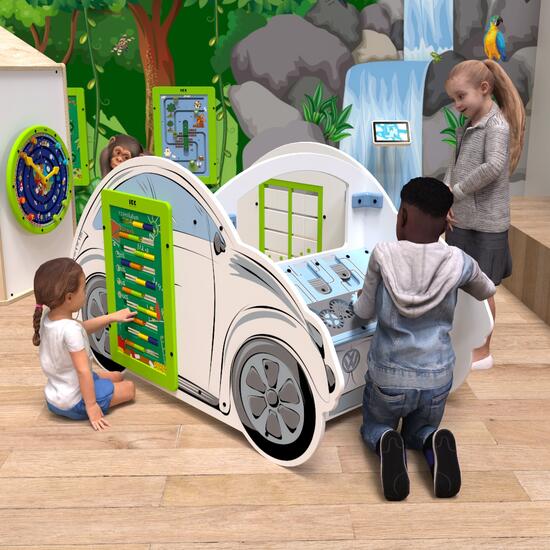 This image shows a play system VW beetle